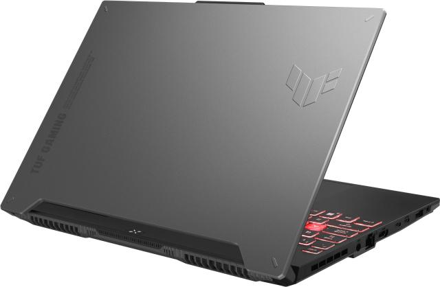 Лаптоп Asus TUF Gaming A15 2024 FA507NVR-LP080, AMD Ryzen 7 7435HS 8C (3.1/4.5GHz, 16MB Cache), 15.6" (39.62cm) Full HD IPS 144Hz Anti-Glare Display, NVIDIA GF RTX 4060 8GB, 16GB DDR5, 512GB SSD NVMe, 2x USB 3.2 Gen 2 Type-C, Free DOS