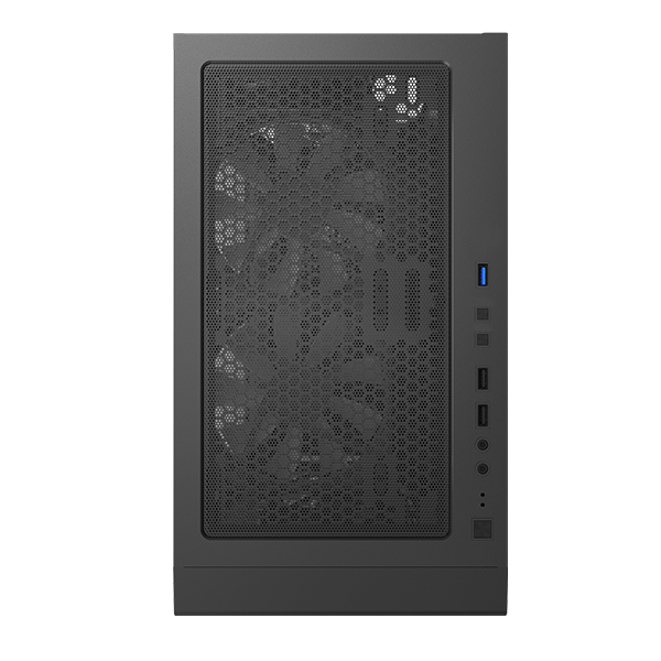 Кутия MONTECH X3 Glass RGB Black, Middle Tower, 2 x USB2.0, 1 x USB3.0, 1 x Audio, ATX/Micro ATX/Mini ITX