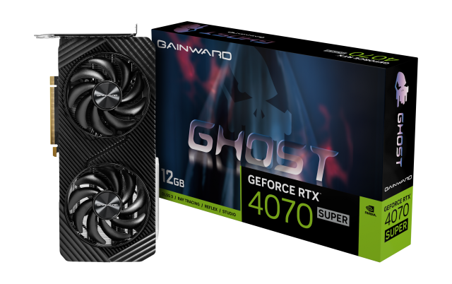 Видео карта GAINWARD NVIDIA RTX4070 SUPER GHOST 12GB GDDR6X, 192-bit, HDMI, 3xDP