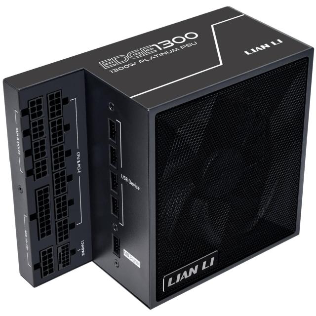 Захранване Lian Li EDGE EG1300 Black 1300W 80+ Platinum PCIe 5.1, ATX 3.1