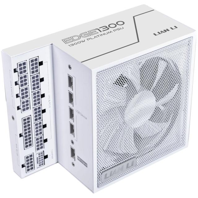Захранване Lian Li EDGE EG1300 White 1300W 80+ Platinum PCIe 5.1, ATX 3.1
