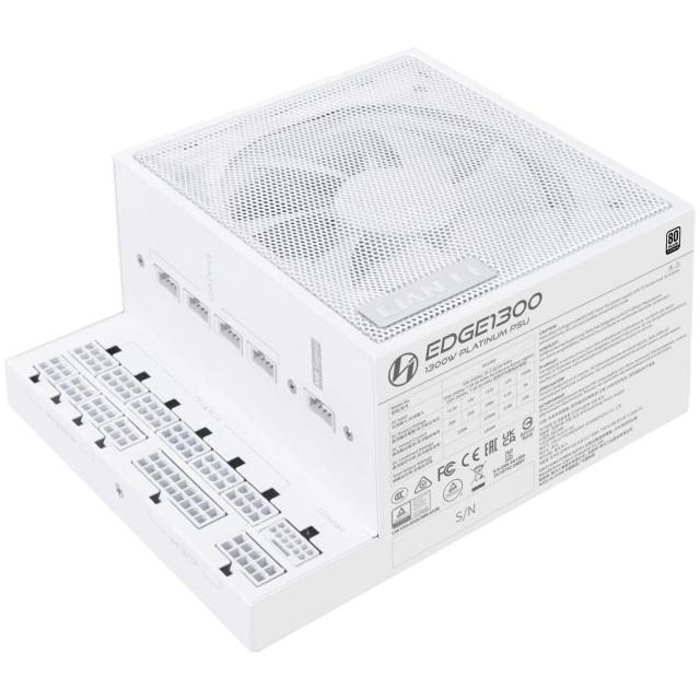 Захранване Lian Li EDGE EG1300 White 1300W 80+ Platinum PCIe 5.1, ATX 3.1
