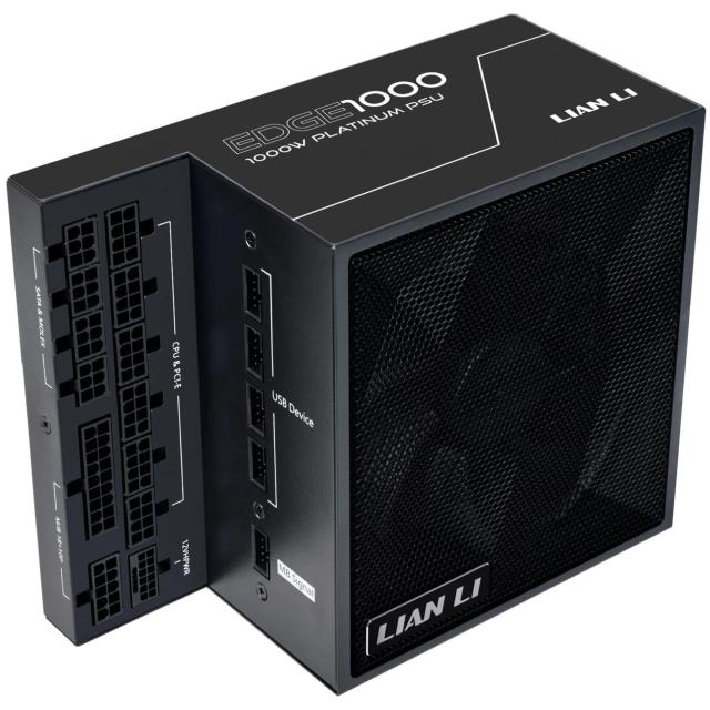 Захранване Lian Li EDGE EG1000 Black 1000W 80+ Platinum PCIe 5.1, ATX 3.1