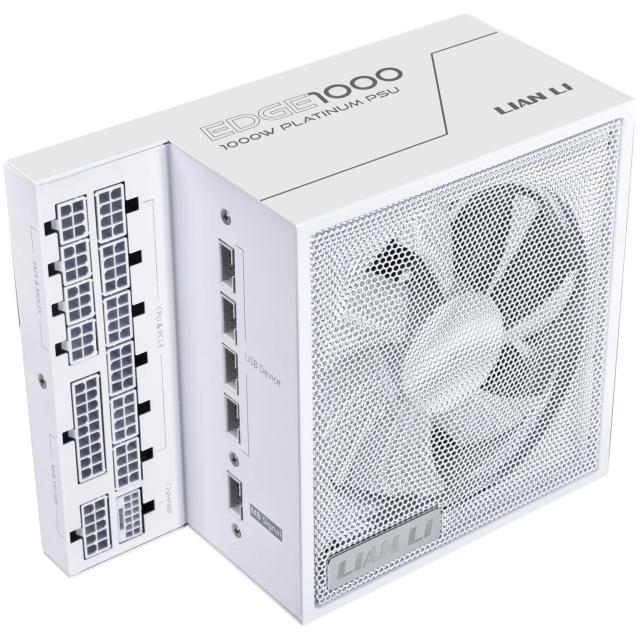 Захранване Lian Li EDGE EG1000 White 1000W 80+ Platinum PCIe 5.1, ATX 3.1