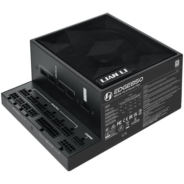 Захранване Lian Li EDGE EG0850 Black 850W 80+ Platinum PCIe 5.1, ATX 3.1