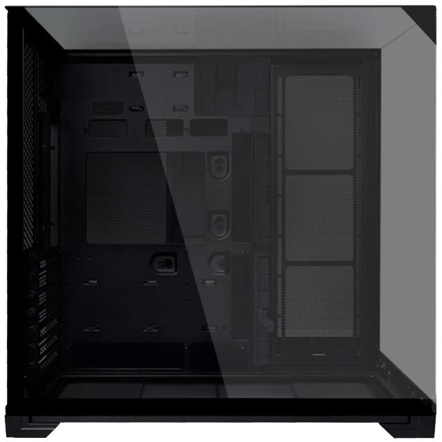 Кутия Lian Li O11 Black Vision Compact, Mid-Tower, Tempered Glass, 2 x USB 3.0, 1 x USB Type-C, 1 x Audio, ATX/ E-ATX (Under 280mm) / ATX / Micro-ATX / Mini-ITX