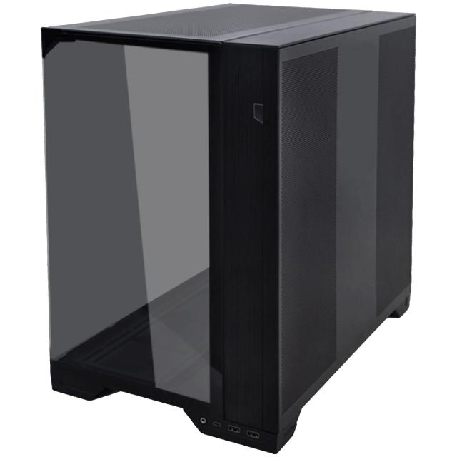 Кутия Lian Li O11 Black Vision Compact, Mid-Tower, Tempered Glass, 2 x USB 3.0, 1 x USB Type-C, 1 x Audio, ATX/ E-ATX (Under 280mm) / ATX / Micro-ATX / Mini-ITX