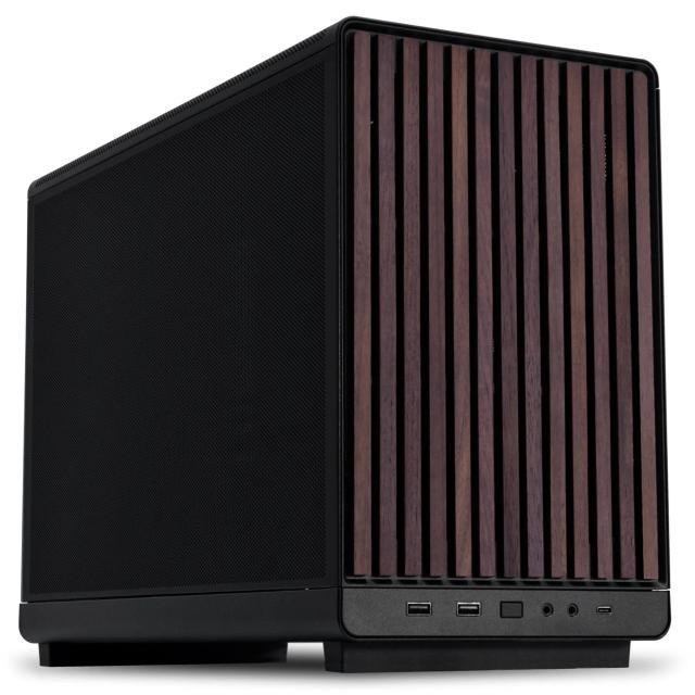 Кутия Lian Li DAN A3 Wood Edition, Micro Tower, 2 x USB 3.0, 1 x USB Type-C, 1 x Audio, M-ATX/ITX