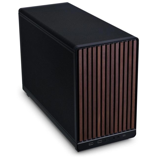 Кутия Lian Li DAN A3 Wood Edition, Micro Tower, 2 x USB 3.0, 1 x USB Type-C, 1 x Audio, M-ATX/ITX