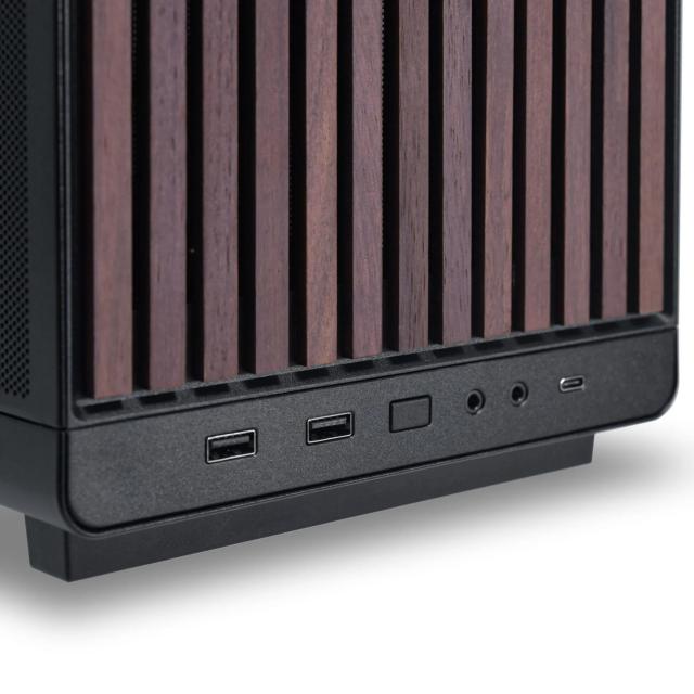 Кутия Lian Li DAN A3 Wood Edition, Micro Tower, 2 x USB 3.0, 1 x USB Type-C, 1 x Audio, M-ATX/ITX