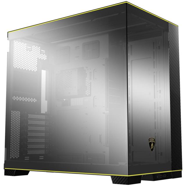 Кутия Lian Li O11D EVO RGB Automobili Lamborghini Edition Black, Middle Tower, 2 x USB 3.0, 1 x USB Type-C, 1 x Audio, E-ATX (Under 280mm)/ATX /M-ATX/MINI-ITX