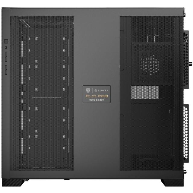 Кутия Lian Li O11D EVO RGB Automobili Lamborghini Edition Black, Middle Tower, 2 x USB 3.0, 1 x USB Type-C, 1 x Audio, E-ATX (Under 280mm)/ATX /M-ATX/MINI-ITX