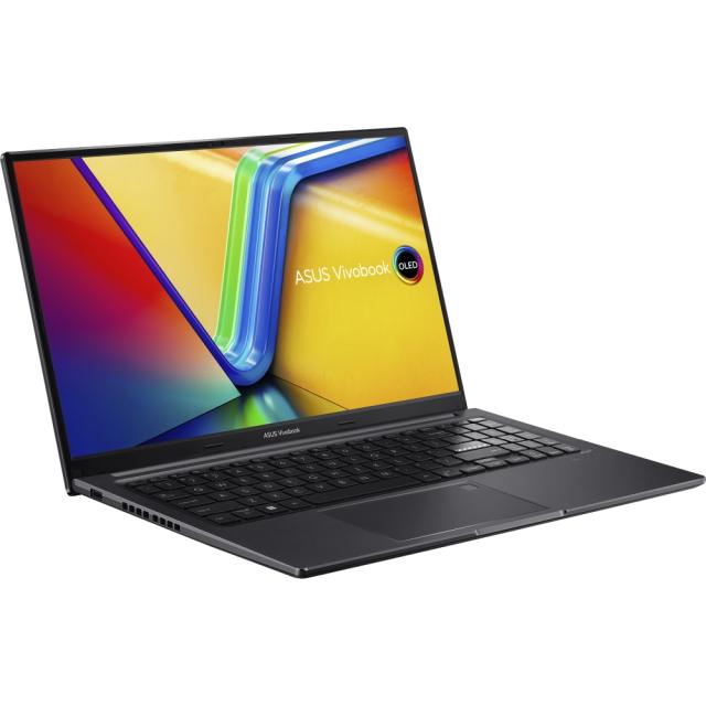 Лаптоп ASUS Vivobook 15 OLED X1505VA-MA557W, 15.6'' (39.62 cm) 2.8K 120 Hz, Intel Core i7-13700H 14C (2.4/5.0GHz, 24M cache), Intel Iris Xe Graphics, 16GB DDR4, 512 GB SSD, HDMi, Windows 11 Home