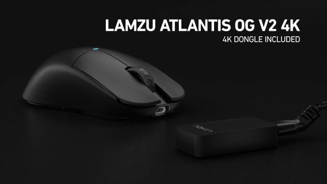 Геймърска мишка Lamzu ATLANTIS OG V2 4K, оптична, 26 000 dpi, Wireless, Black