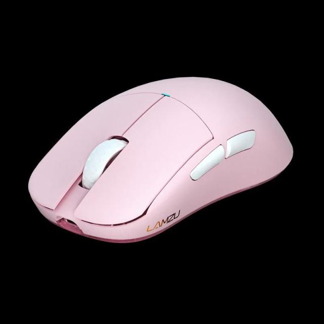 Геймърска мишка Lamzu ATLANTIS MINI 1K, оптична, 30 000 dpi, Wireless, Light Pink