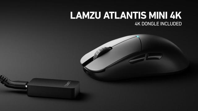 Геймърска мишка Lamzu ATLANTIS MINI 4K, оптична, 26 000 dpi, Wireless, Charcoal Black