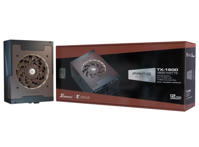 Захранване Seasonic 1600W, PRIME TX-1600, Active PFC, ATX 3.1, PCIe Gen 5, 80 PLUS TITANIUM