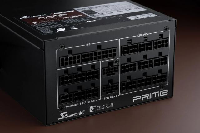 Захранване Seasonic 1600W, PRIME TX-1600, Active PFC, ATX 3.1, PCIe Gen 5, 80 PLUS TITANIUM