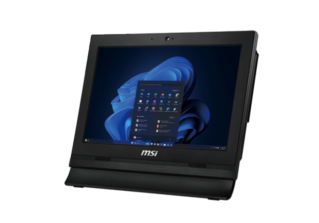 Kомпютър MSI PRO AP162T All-in-One, 15.6" (39.62cm) IPS FHD, Intel Processor N100 4C (0.8 / 3.40 GHz, 6MB Cache), 4GB DDR4, 256GB SSD, Free DOS