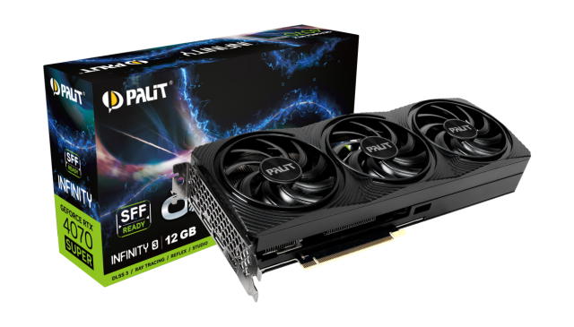 Видео карта PALIT NVIDIA GeForce RTX 4070 SUPER Infinity 3 OC, 12GB GDDR6X, 192bit, HDMI, 3 DP