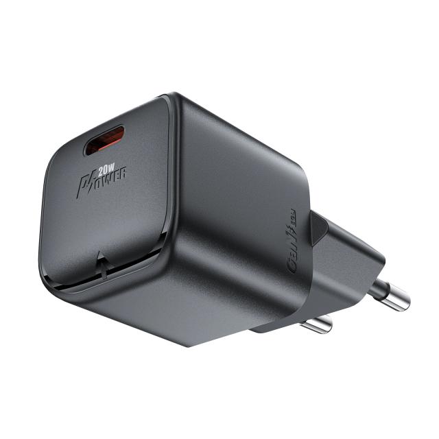 Acefast Универсално зарядно за стена Charger Wall GaN PD20W - A73 Mini - USB-C x 1, Black