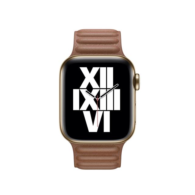 Каишка за часовник Apple Watch 40mm Band: Saddle Brown Leather Link - Large