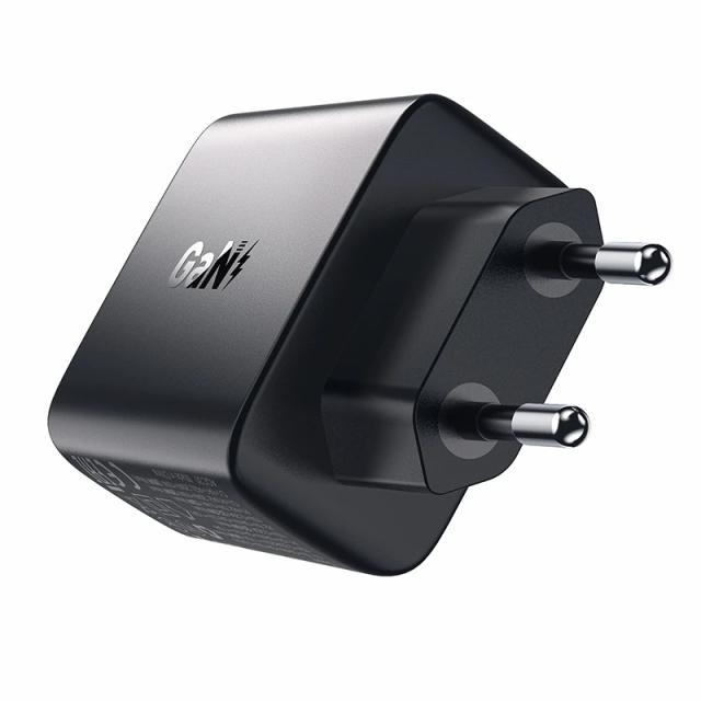 Acefast Универсално зарядно за стена Charger Wall GaN PD 35W - A57 - USB-C x 1, USB-A x 2, Black