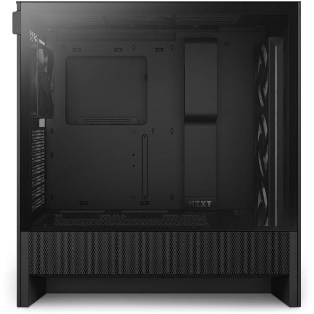 Кутия NZXT H5 Flow RGB 2024 Black, Mid-Tower, 1 x USB 3.2 Type-A, 1 x USB 3.2 Gen 2x2 Type-C, 1 x Audio Jack, E-ATX (Up to 277 mm wide), ATX, Micro-ATX, Mini-ITX