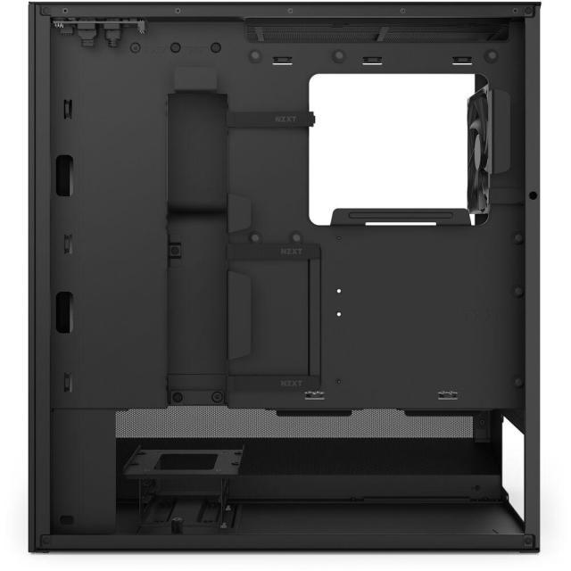 Кутия NZXT H5 Flow RGB 2024 Black, Mid-Tower, 1 x USB 3.2 Type-A, 1 x USB 3.2 Gen 2x2 Type-C, 1 x Audio Jack, E-ATX (Up to 277 mm wide), ATX, Micro-ATX, Mini-ITX