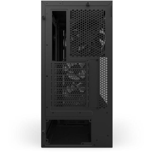 Кутия NZXT H5 Flow RGB 2024 Black, Mid-Tower, 1 x USB 3.2 Type-A, 1 x USB 3.2 Gen 2x2 Type-C, 1 x Audio Jack, E-ATX (Up to 277 mm wide), ATX, Micro-ATX, Mini-ITX