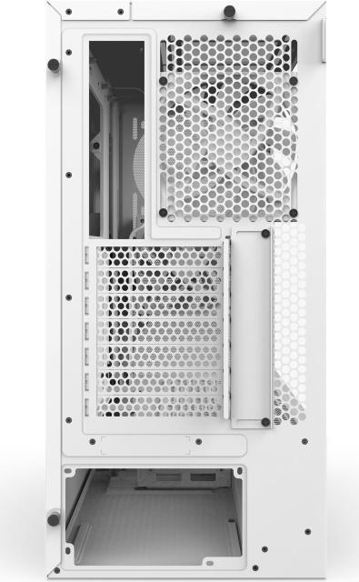 Кутия NZXT H5 Flow 2024 White, Mid-Tower, 1 x USB 3.2 Type-A, 1 x USB 3.2 Gen 2x2 Type-C, 1 x Audio Jack, E-ATX (Up to 277 mm wide), ATX, Micro-ATX, Mini-ITX