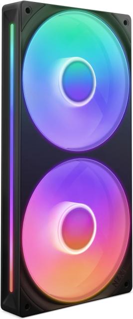 Комплект вентилатори NZXT F240, 2 x 120mm, Black RGB Core