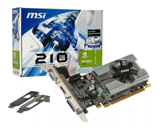 Видео карта MSI Nvidia GeForce GT210, 1GB DDR3, 64-bit, VGA, DVI, HDMI