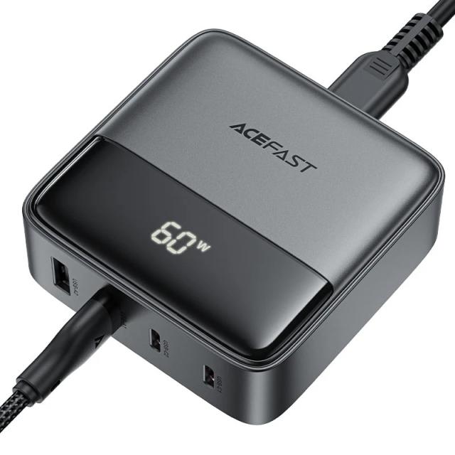 Acefast настолно зарядно за стена Desktop Wall Charger PD65W GaN Z6, USB-C x 2, USB-A x 2