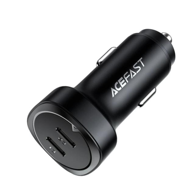 Acefast зарядно за кола Fast Charger Car PD3.0 72W - B2 - USB-C x 2, Black