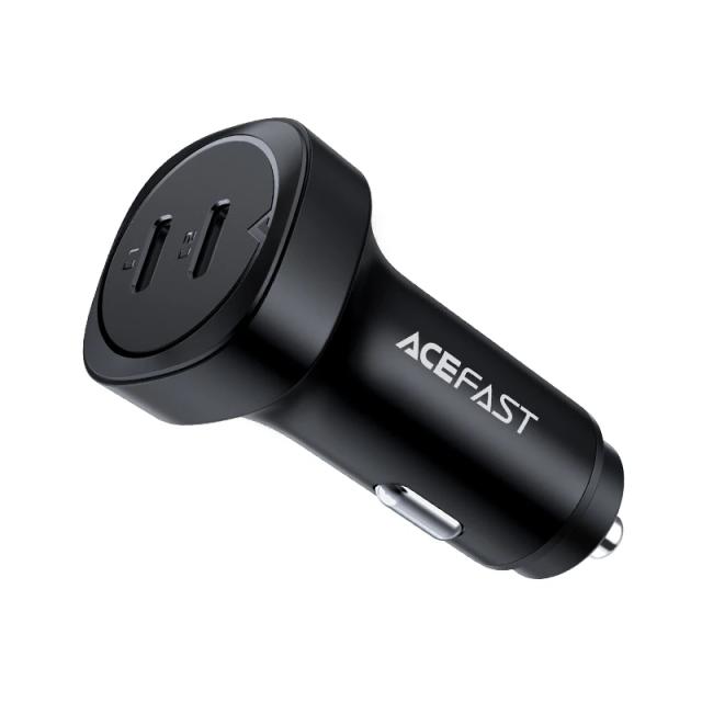 Acefast зарядно за кола Fast Charger Car PD3.0 72W - B2 - USB-C x 2, Black