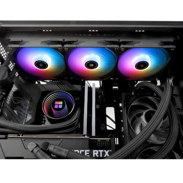 Охладител за процесор Thermalright Water Cooling Frozen Notte 360 Black A-RGB V2 - LGA1851/AM5