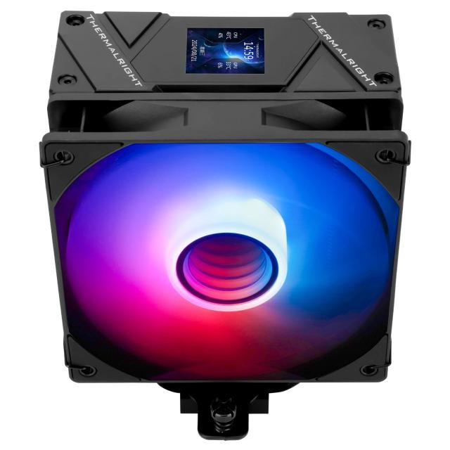 Охладител за процесор Thermalright Assassin Spirit 120 Vision A-RGB Black - LCD Display, Infinity Mirror