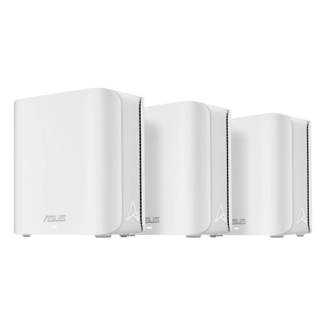 Мрежови комплект ASUS ZenWiFi BD4 White AX3600 Whole-Home Mesh WiFi 7 (802.11be), MU-MIMO, OFDMA, Ai Mesh, (3 pack)