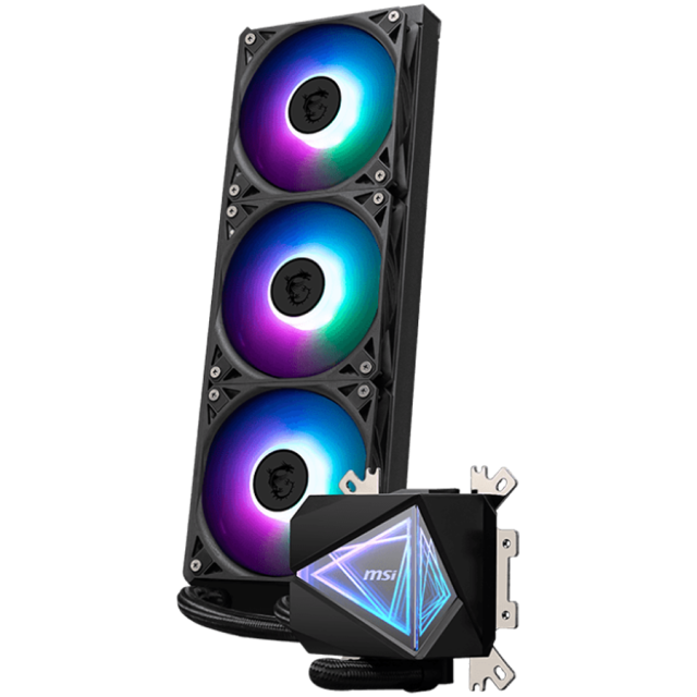 Охладител за процесор MSI MAG CORELIQUID I360 3x 120mm ARGB Fans, Intel LGA 1150/1151/1155/1156/1200/1700/1851, AMD AM5/AM4