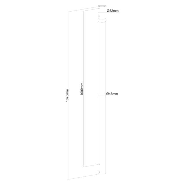 Аксесоар Neomounts by NewStar 100 cm extension pole for FPMA-C340BLACK