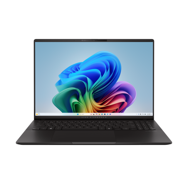 Лаптоп Asus Vivobook S 16 M5606WA-MX016W, AMD Ryzen AI 9 HX 370 12C (2.0/5.1GHz, 24MB Cache), 16" (40.64cm) 3.2K OLED 120Hz 400nits Glare Display, 32GB LPDDR5X, 1TB SSD NVMe, Windows 11 Home