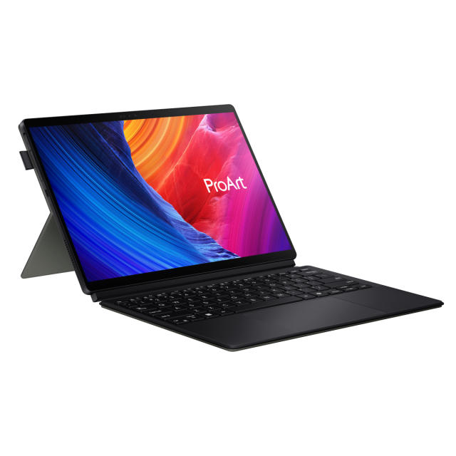 Лаптоп ASUS ProArt PZ13 HT5306QA-LX002W, Qualcomm Snapdragon X Plus X1P-42-100 8C (3.40GHz, 30MB Cache), 13.3" (33.78 см) 3K OLED WQXGA+, Touchscreen, Qualcomm Snapdragon X Adreno X1-45, 16GB LPDDR5X, 1TB SSD, Windows 11 Home