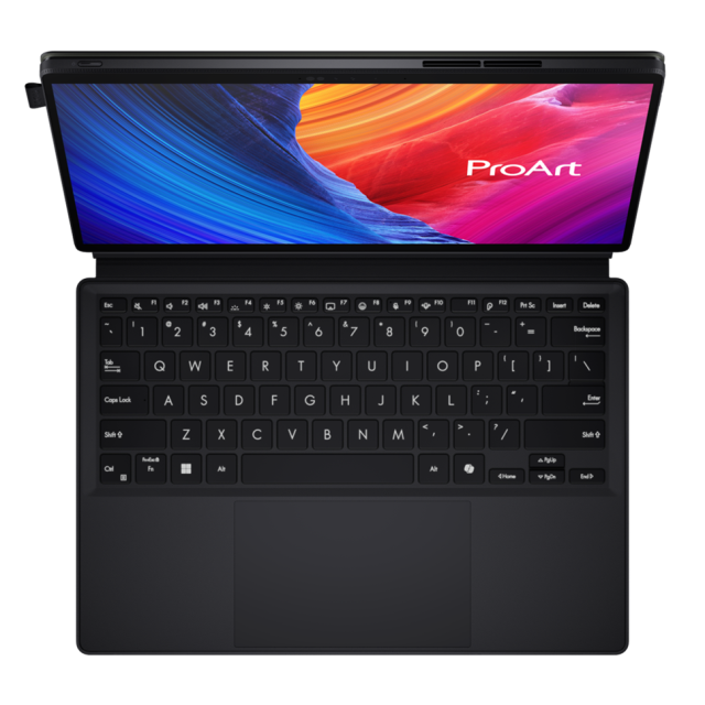 Лаптоп ASUS ProArt PZ13 HT5306QA-LX002W, Qualcomm Snapdragon X Plus X1P-42-100 8C (3.40GHz, 30MB Cache), 13.3" (33.78 см) 3K OLED WQXGA+, Touchscreen, Qualcomm Snapdragon X Adreno X1-45, 16GB LPDDR5X, 1TB SSD, Windows 11 Home