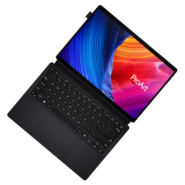 Лаптоп ASUS ProArt PZ13 HT5306QA-LX002W, Qualcomm Snapdragon X Plus X1P-42-100 8C (3.40GHz, 30MB Cache), 13.3" (33.78 см) 3K OLED WQXGA+, Touchscreen, Qualcomm Snapdragon X Adreno X1-45, 16GB LPDDR5X, 1TB SSD, Windows 11 Home