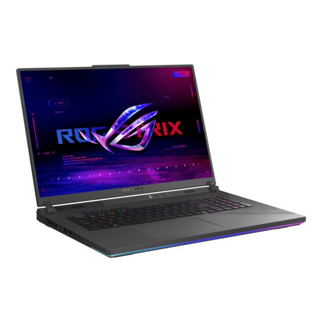 Лаптоп ASUS ROG Strix G18 2024 G814JIR-N6002, Intel Core i9-14900HX 24C (2.2/5.8GHz, 36MB Cache), 18" (45.72 см) WQXGA, NVIDIA RTX 4070 8GB GDDR6 DLSS 3, 32GB DDR5, 1TB SSD, Free DOS