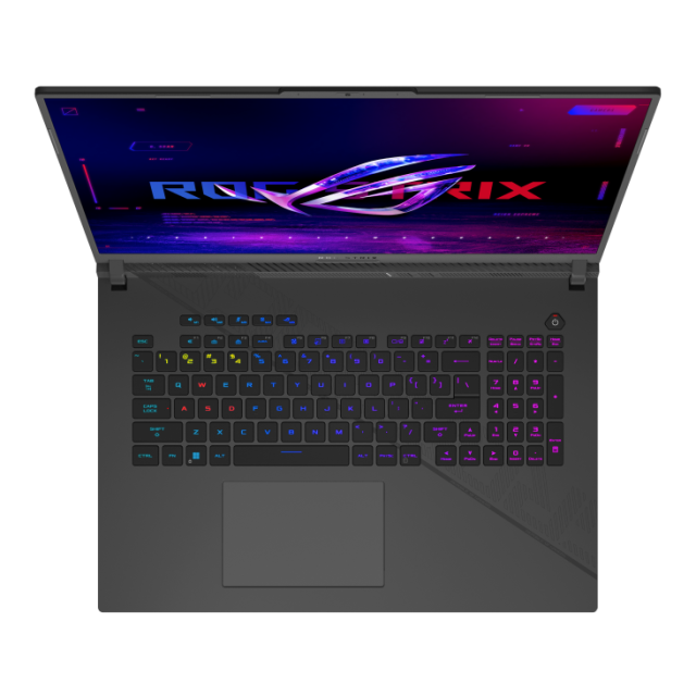 Лаптоп ASUS ROG Strix G18 2024 G814JIR-N6002, Intel Core i9-14900HX 24C (2.2/5.8GHz, 36MB Cache), 18" (45.72 см) WQXGA, NVIDIA RTX 4070 8GB GDDR6 DLSS 3, 32GB DDR5, 1TB SSD, Free DOS