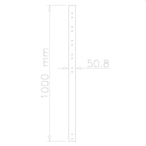 Аксесоар Neomounts by NewStar 100 cm extension pole for FPMA-C200BLACK/C400BLACK/PLASMA-C100BLACK