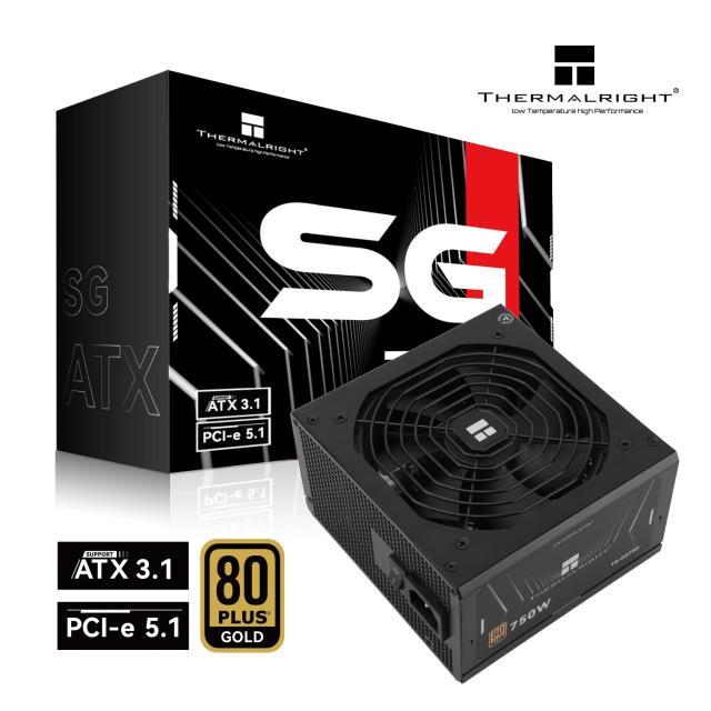 Захранване Thermalright TR-SG-750, 750W, Active PFC, ATX 3.1, Full Modular, 80 PLUS GOLD