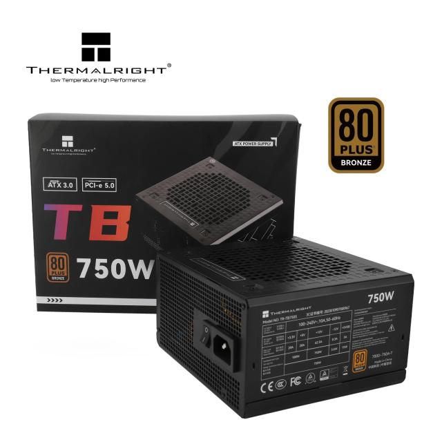 Захранване Thermalright TR-TB-750S, 750W, Active PFC, ATX 3.0, 80 PLUS BRONZE